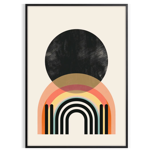 space boho wall art abstract designs standout poster thoughtful gift artwork unique touch decor unframed options print lover