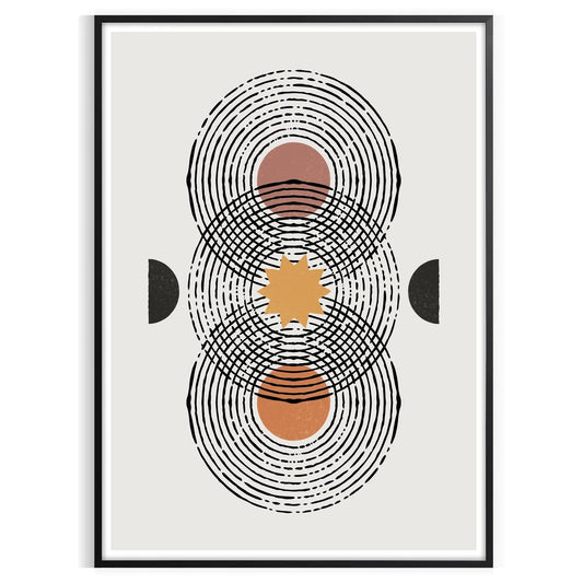 space Boho Abstract 15 poster stunning piece art vibrant patterns perfect wall statement unique artwork thoughtful gift print decor style