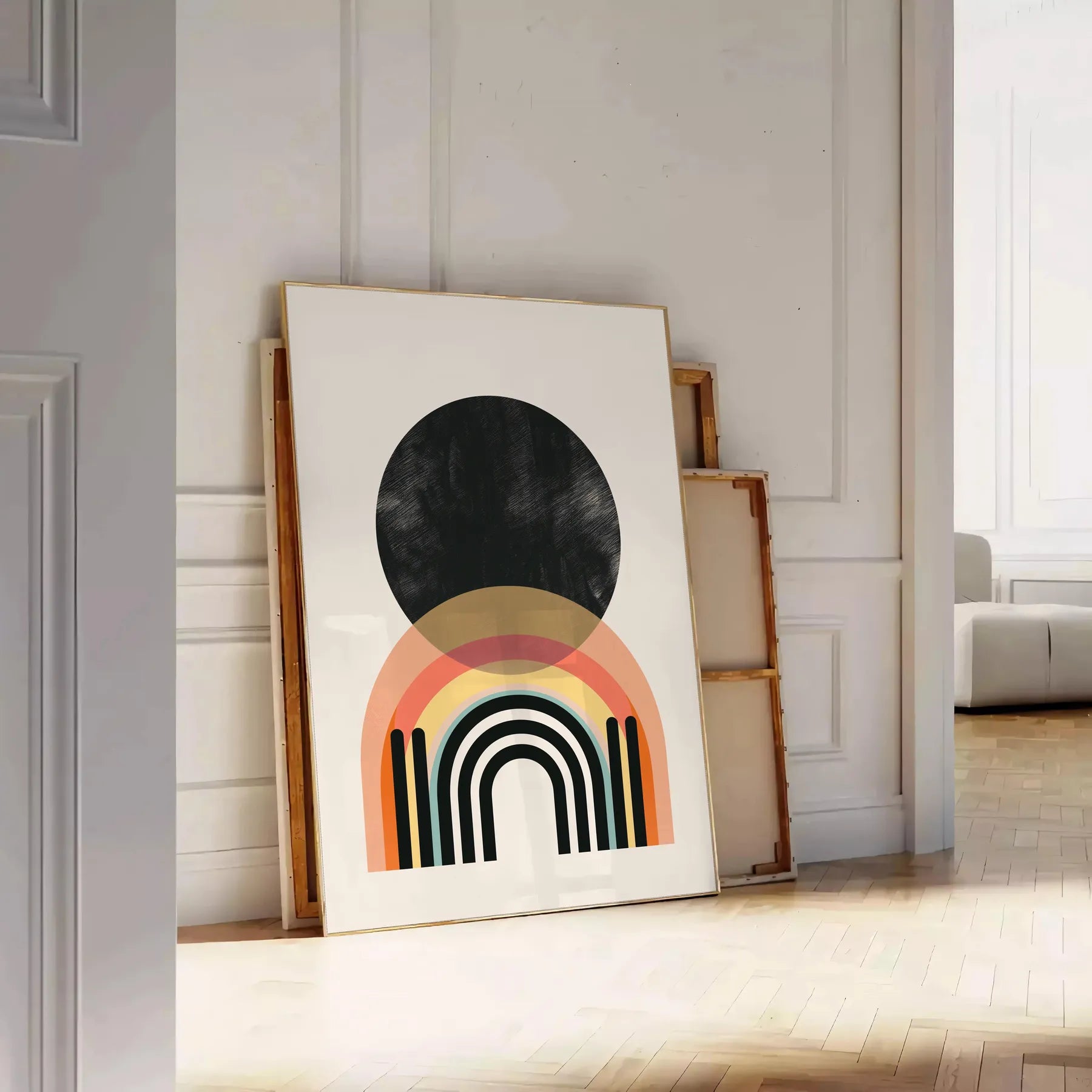 space boho wall art abstract designs standout poster thoughtful gift artwork unique touch decor unframed options print lover