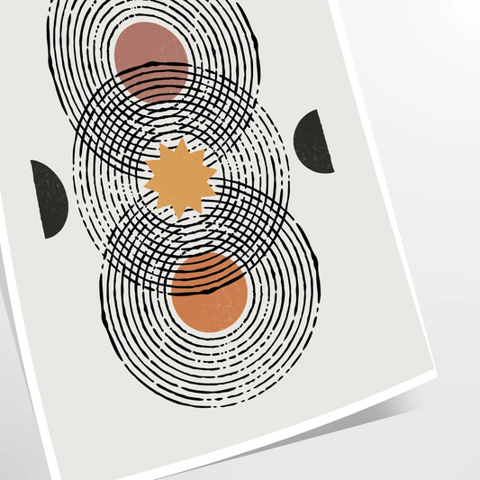 space Boho Abstract 15 poster stunning piece art vibrant patterns perfect wall statement unique artwork thoughtful gift print decor style